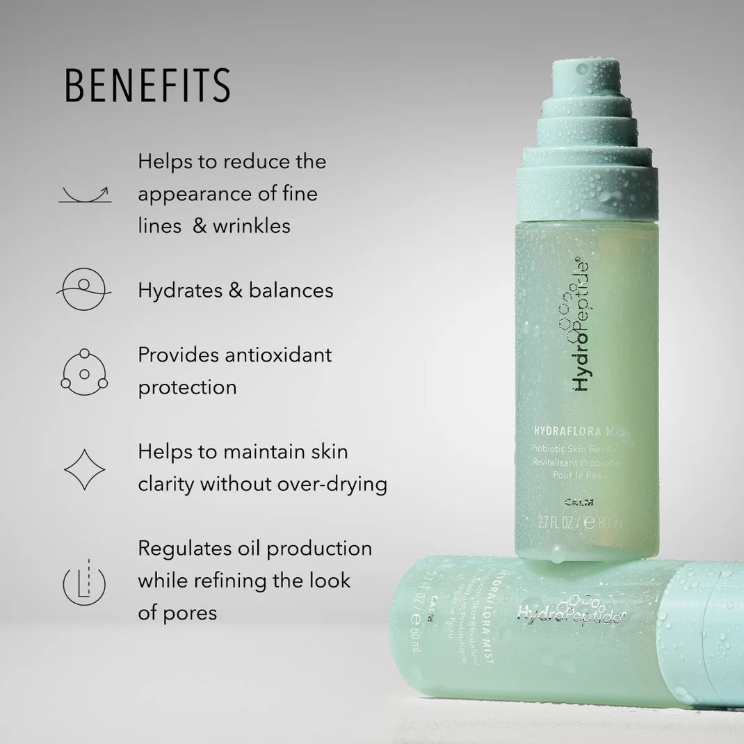 HydroPeptide Hydraflora Mist Probiotic Skin Revitalizer 2.7 fl oz