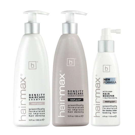 HairMax Density Nourishing 3pc Bio-Active Hair Therapy: Shampoo, Conditioner, Acceler8