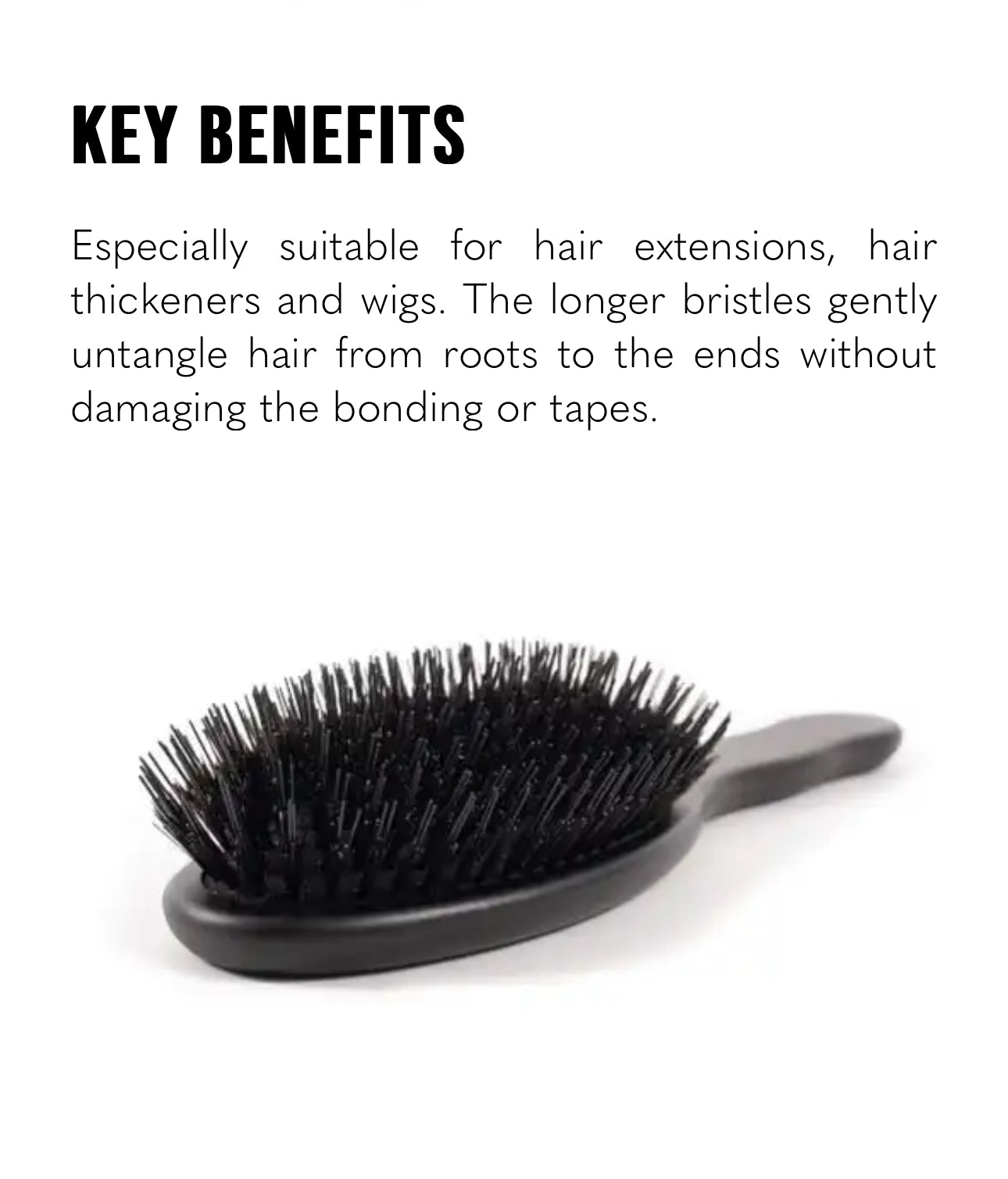 Great Lengths Acca Kappa Hair Extensions Oval  Paddle Brush